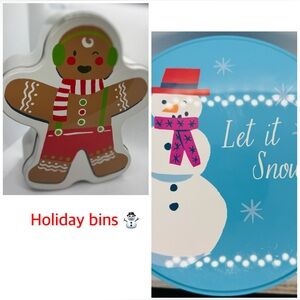 Cookie cutters & Bins NWT. 11 pieces